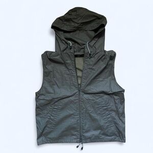 Dark Green Hooded Vest